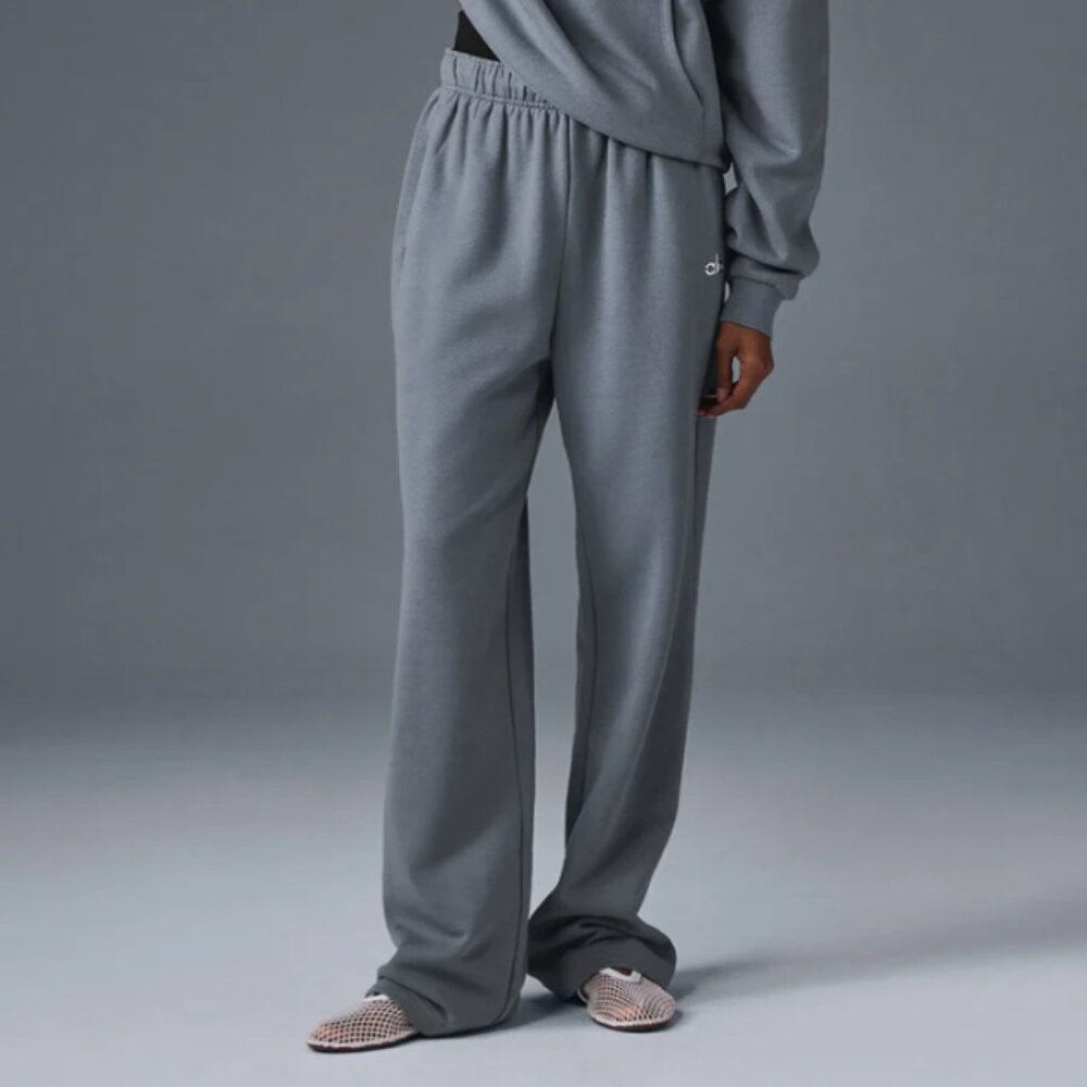 Alo Accolade Straight Leg Sweatpant - Steel Grey